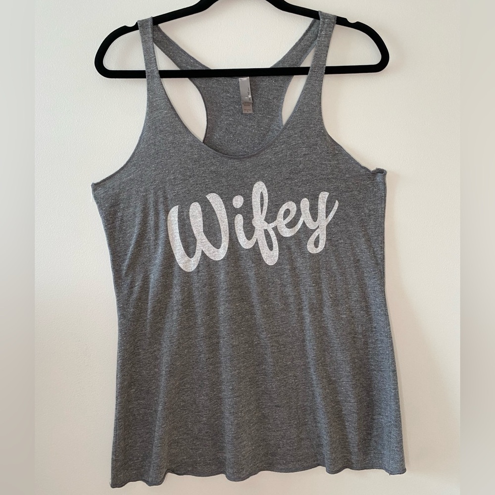 Gray Wifey Tank Top
